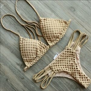 Ultra flattering beige bikini